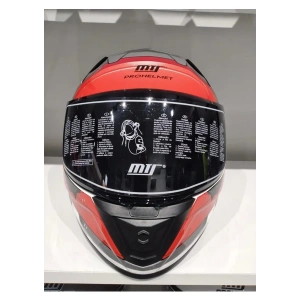 MTS Kask Mts Pro 801 War Güneş Gözlüklü Mat Gri/kırmızı