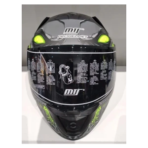 MTS Kask Mts Pro 801 Zombi Güneş Gözlüklü Grey/whıte/yellow