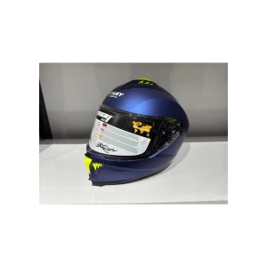 Sway Kask Sway SW-865 Mat Mavi Güneş Gözlüklü