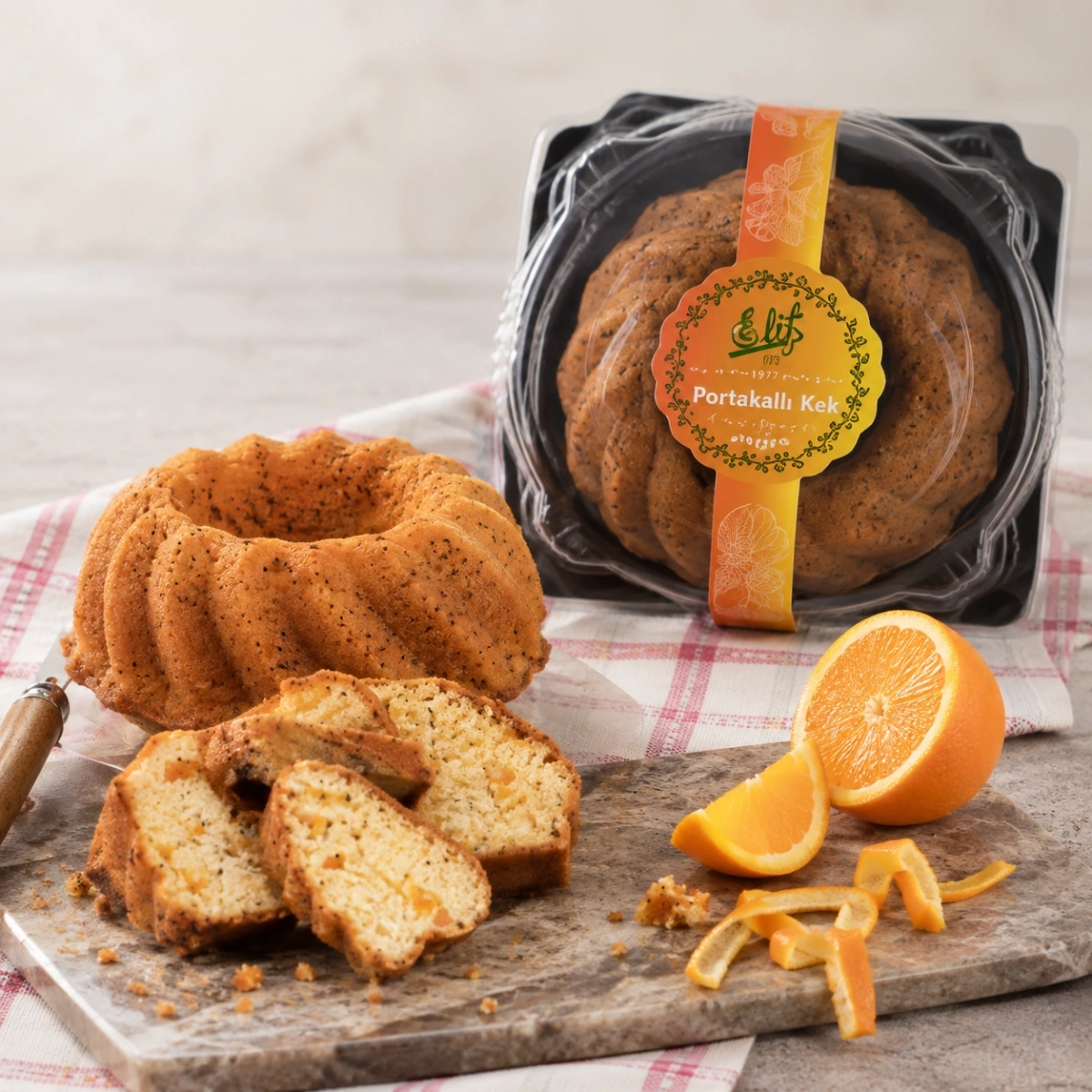 Aile Boyu Portakallı Kek 350 Gr
