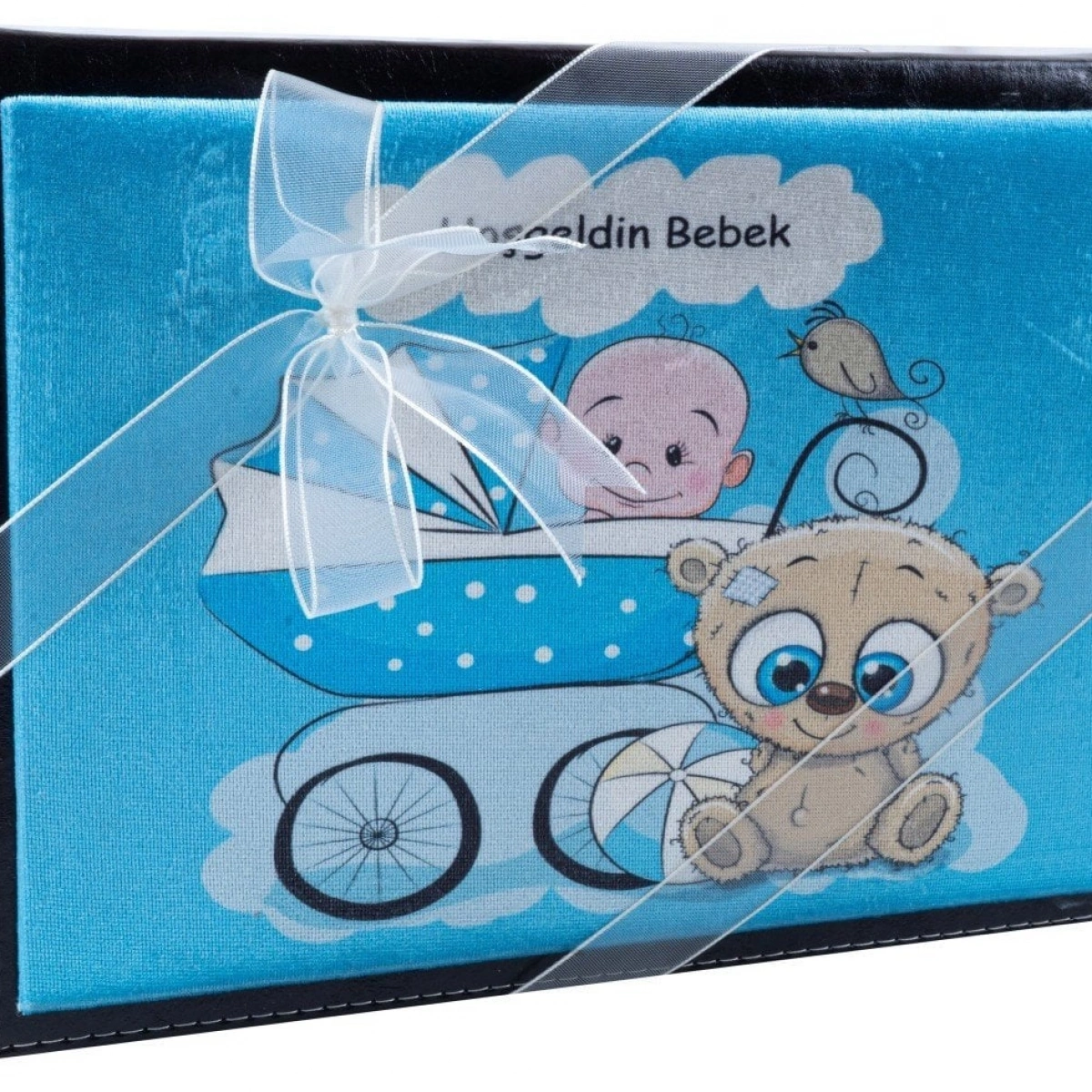 Hoşgeldin Bebek Kutu ve Çikolata (Mavi)