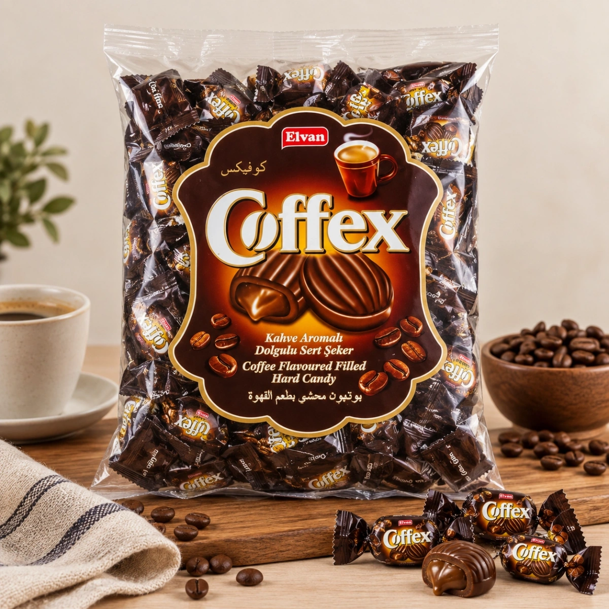 KAHVELI SERT SEKER 1 KG