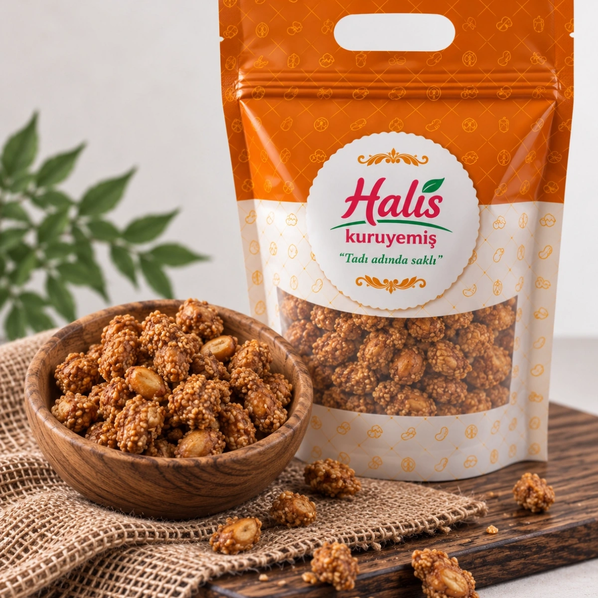 Susamlı Fıstık 500 Gr