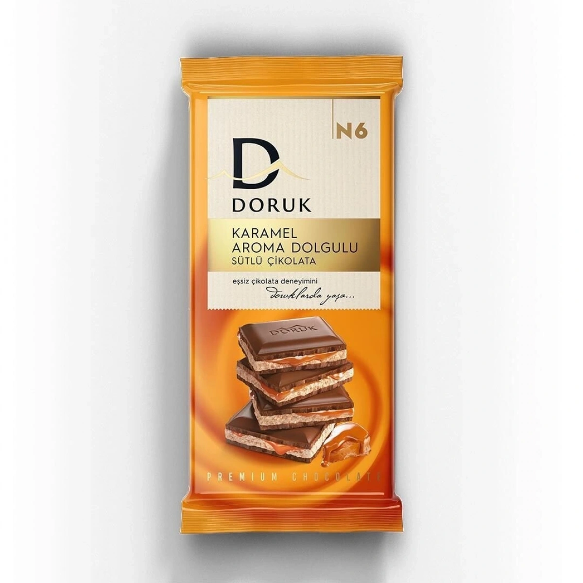 Karamel Dolgulu Sütlü Çikolata 90GR