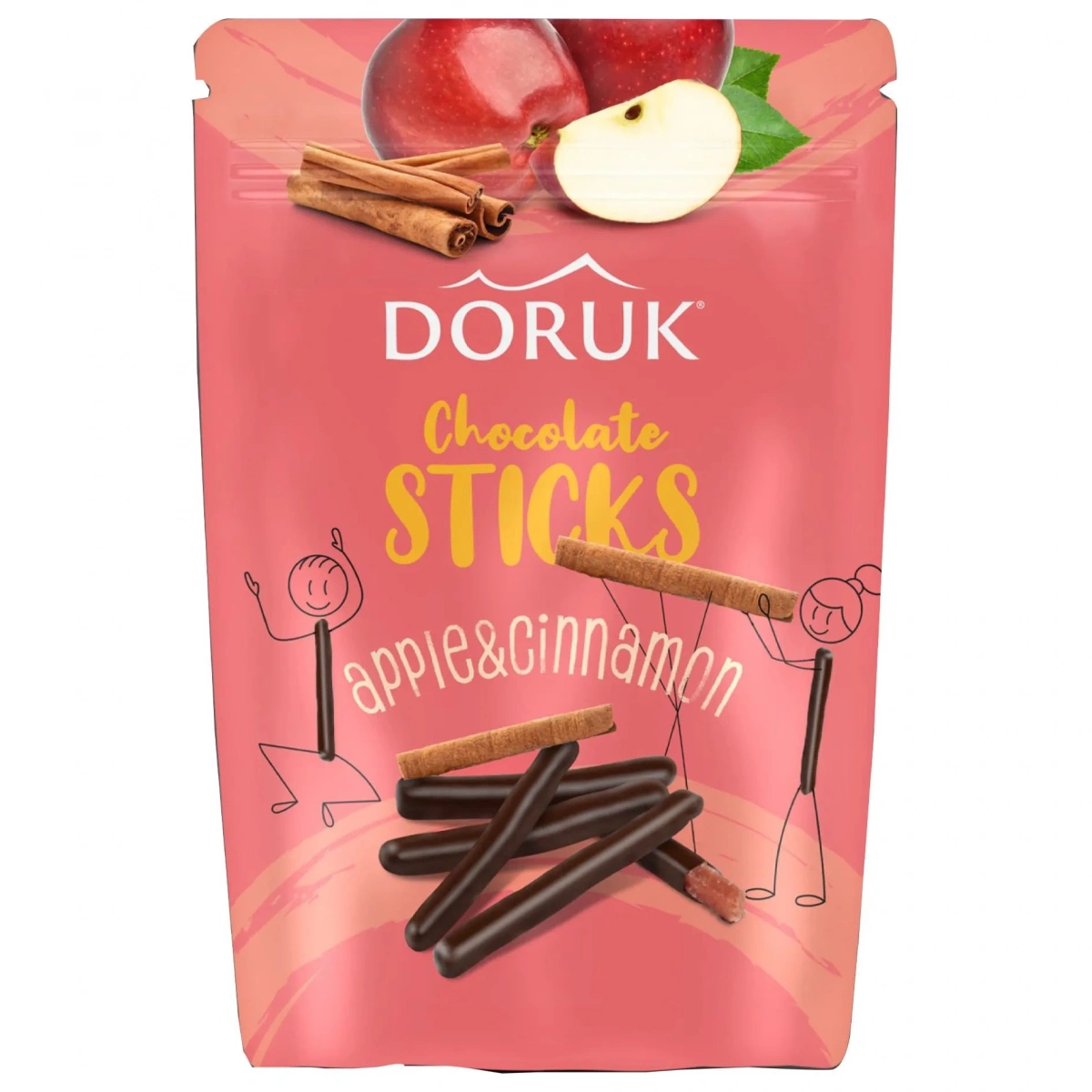 Şerit Bitter Çikolata Kaplı Elma&Tarçın 80 GR