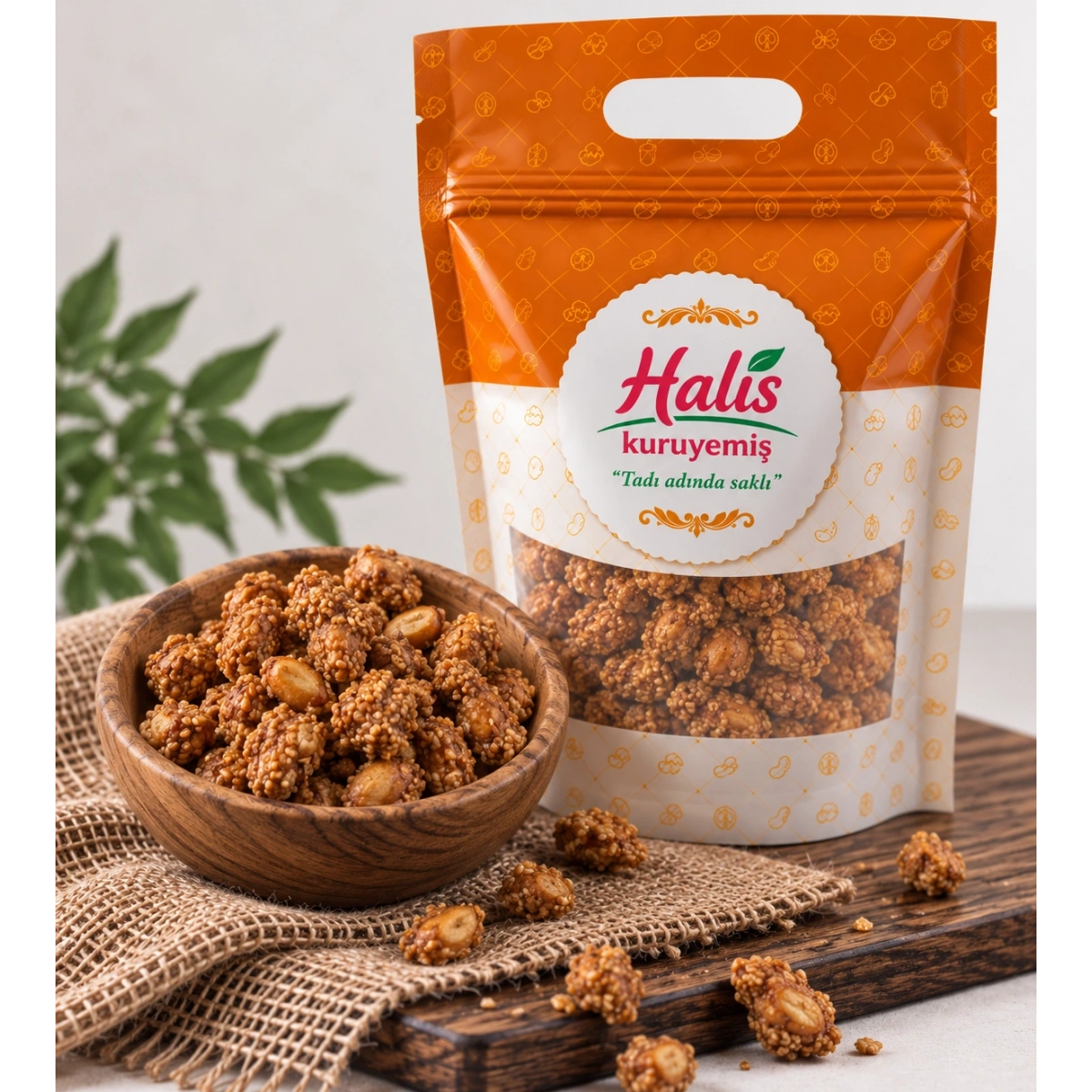 Susamlı Fıstık 500 Gr