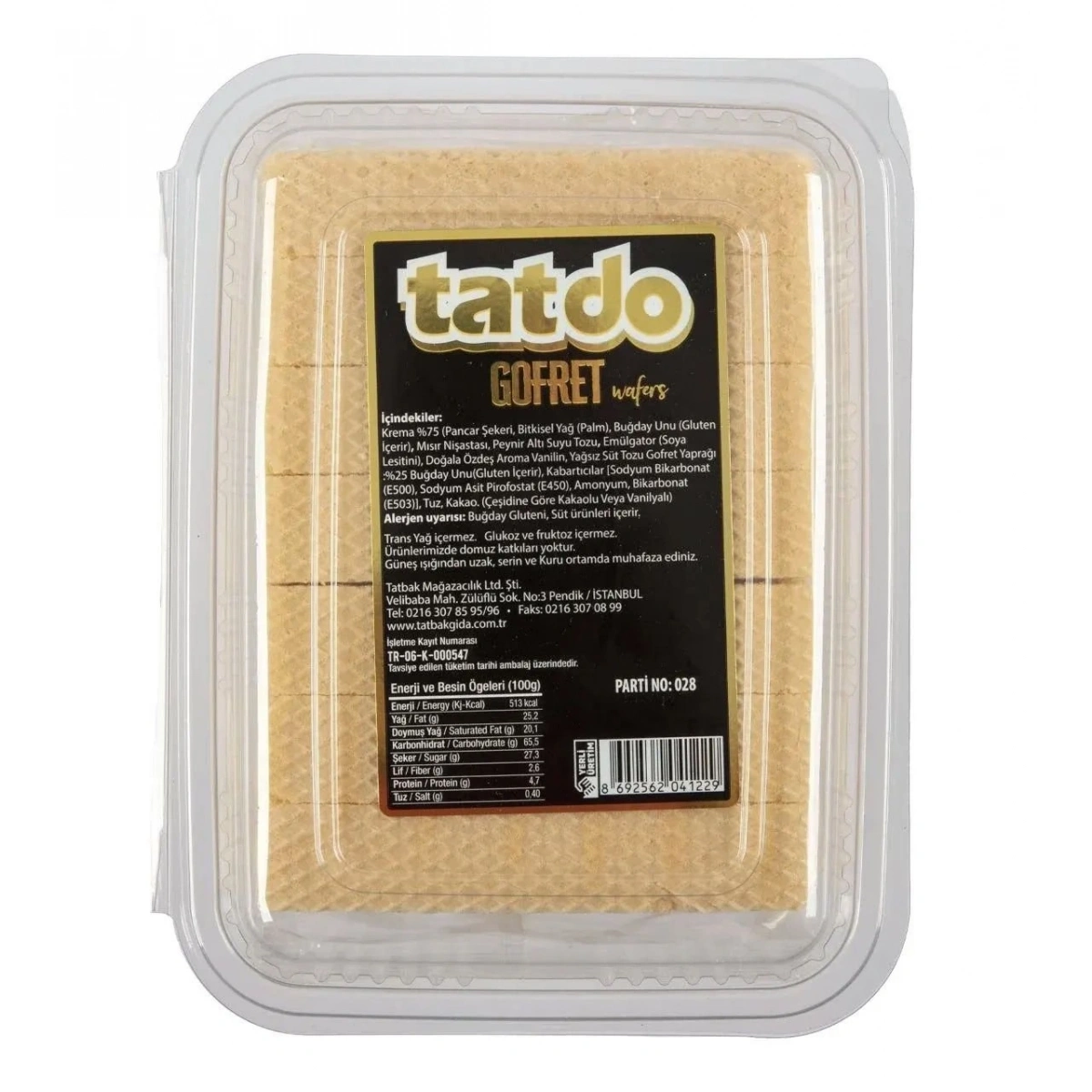 Tatdo Vanilyalı Gofret 430 Gr