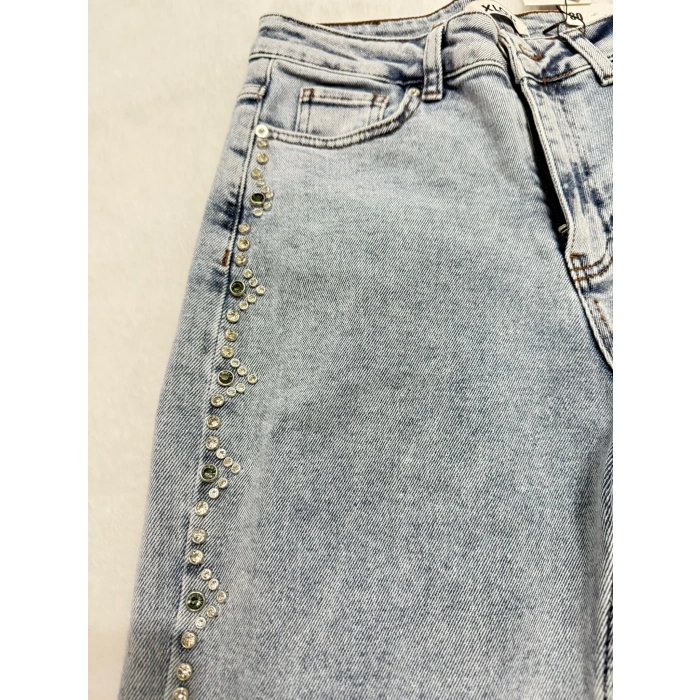 Serpme Taşlı Kot Pantolon