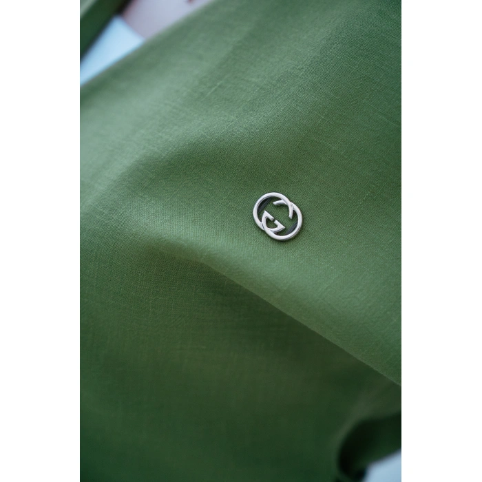 Belden Bağlamalı Kısa Kollu Takım – Zeytin Yeşili