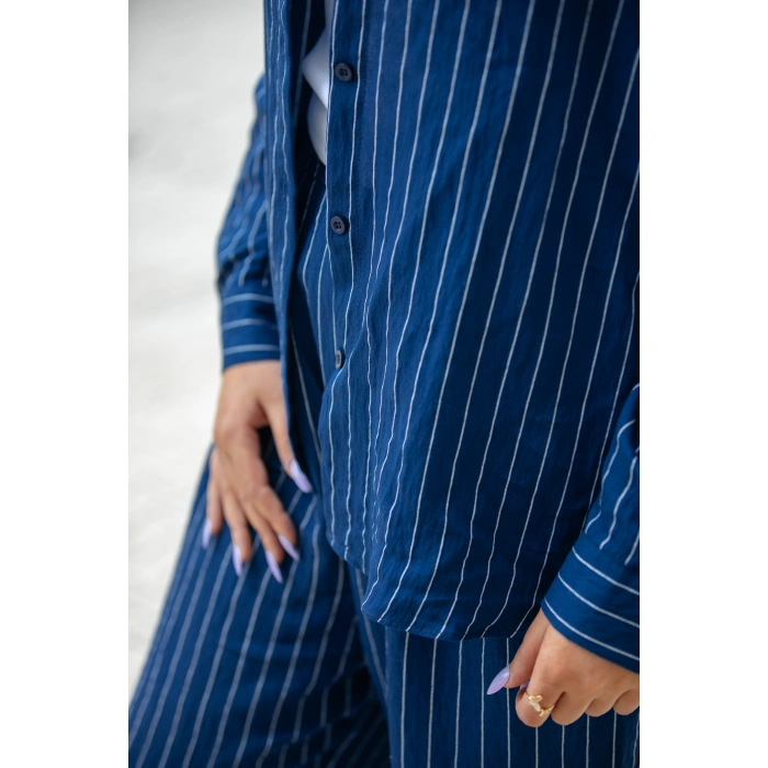 Elis Lunera Çizgili Mavi Takım