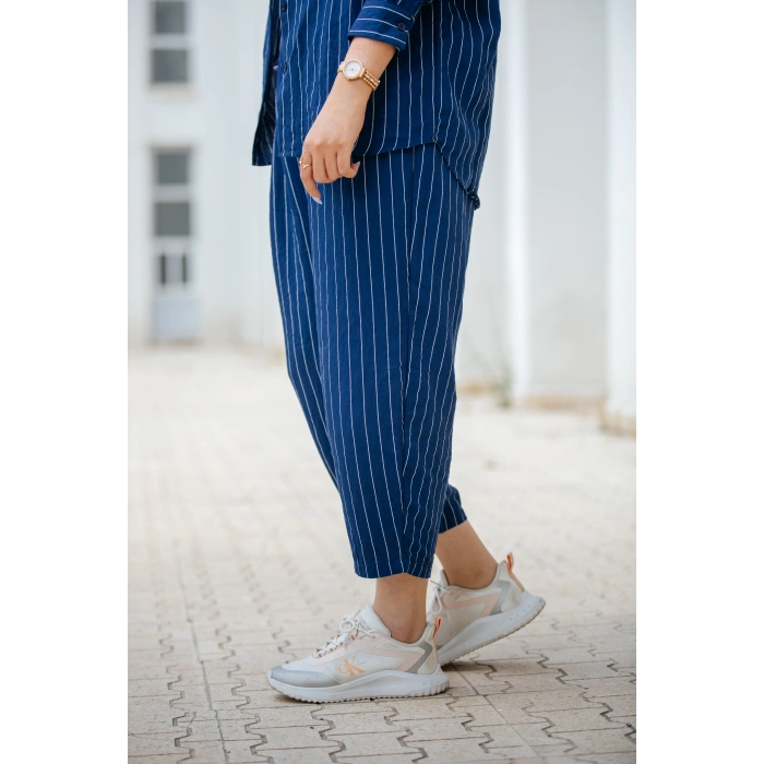 Elis Lunera Çizgili Mavi Takım