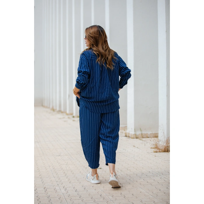 Elis Lunera Çizgili Mavi Takım