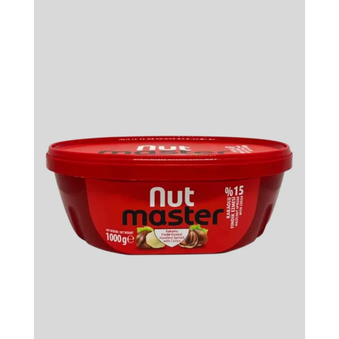 Nut Master Kakaolu Fındık Ezmesi 1000 Gr Kase (%15 Fındık)