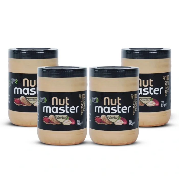 Nut Master % 100 Yer Fıstığı Ezmesi (360 Gr x 4)