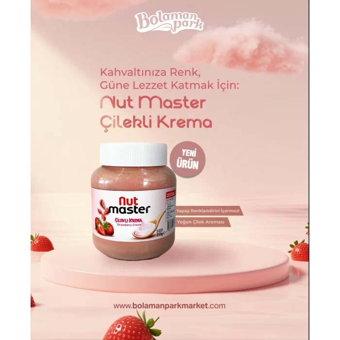 Nut Master Çilekli Krema 350gr