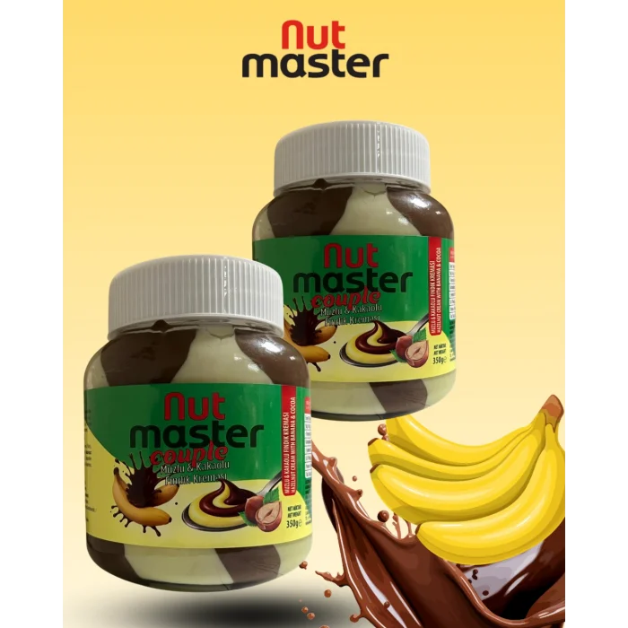 Nut Master Couple Muzlu & Kakaolu Fındık Kreması 350 gr 1+1