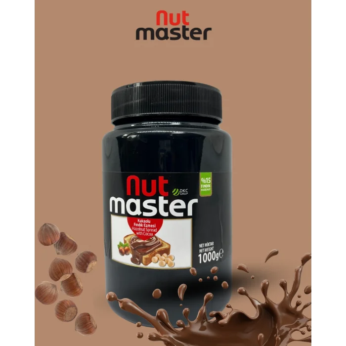 Nut Master Kakaolu Fındık Ezmesi 1000 Gr (%15 Fındık)
