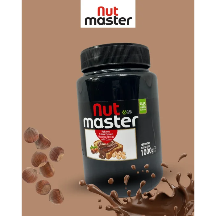 Nut Master Kakaolu Fındık Kreması 1000 Gr (%15 Fındık)