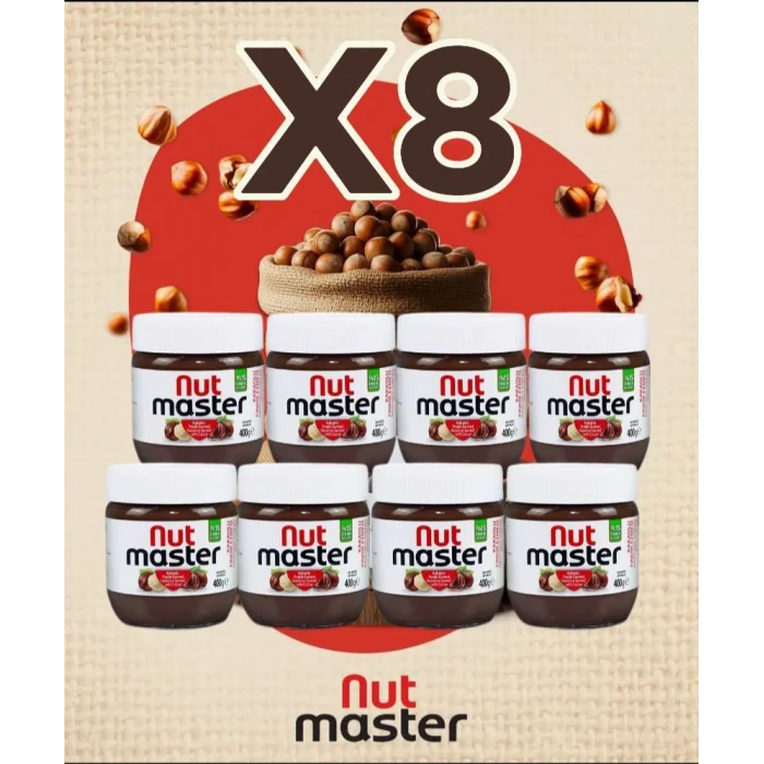 Nut Master Kakaolu Fındık Kreması 400 G X 8 (KOLİ)