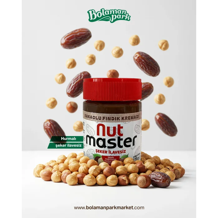 Nut Master Şeker İlavesiz Kakaolu Fındık Kreması 320 gr