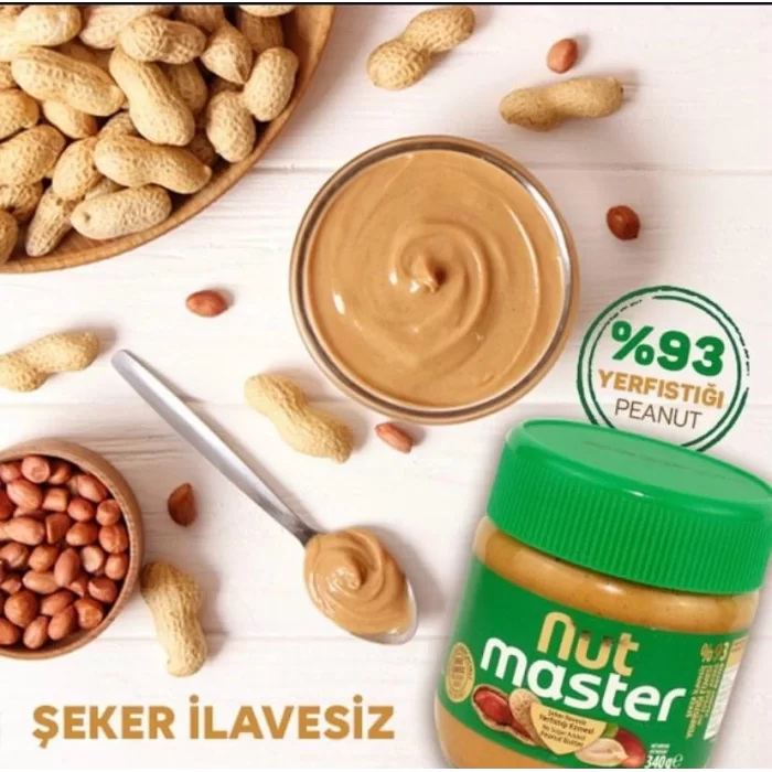 Nut Master Şeker İlavesiz Yer fıstığı Ezmesi %95 340 gr