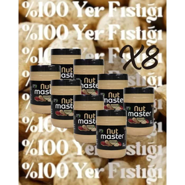 Nut Master Yer fıstığı Ezmesi %100 X 8 KOLİ (360 gr )