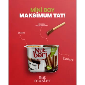 Nut Bari Kakaolu Fındık Kreması & Grissini 32 Gr