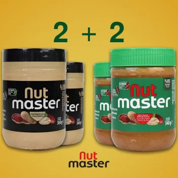 Nut Master (%100 360 Gr+ %93 340 Gr) Yer Fıstığı Ezmesi (2 + 2)