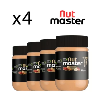 Nut Master % 100 Yer Fıstığı Ezmesi (360 Gr x 4)