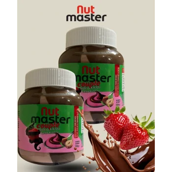 Nut Master Couple Çilekli & Kakaolu Fındık Kreması 350 gr 1+1