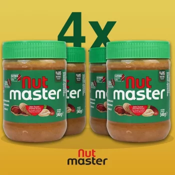 Nut Master Şeker İlavesiz Yer fıstığı Ezmesi %95 (340 Gr X 4)