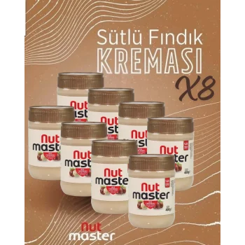 Nut Master Sütlü Fındık Kreması 400 gr x 8 (KOLİ)