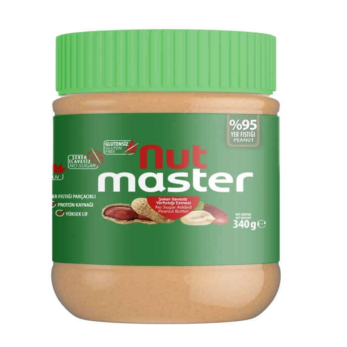 Nut Master Şeker İlavesiz Yer fıstığı Ezmesi %95 340 gr