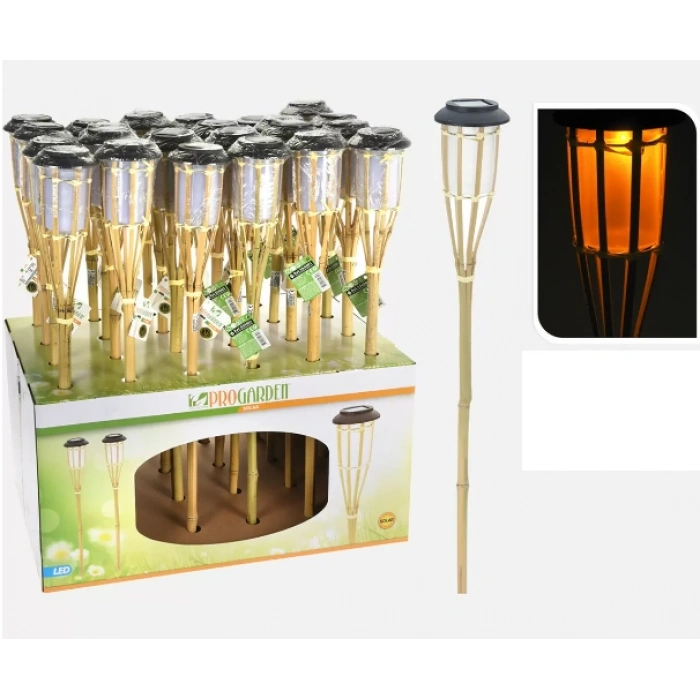Bambu 65cm Led Solar Meşale