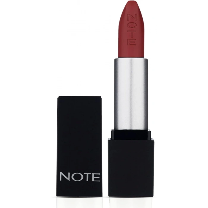 Note Mattever Lipstick Yarı Mat Saten Bitişli Ruj 18 Heartbeat Red - Kızıl Kahverengi