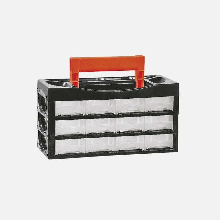 Wisent Sortus Çekmeceli Kutu Cd p 12, siyah