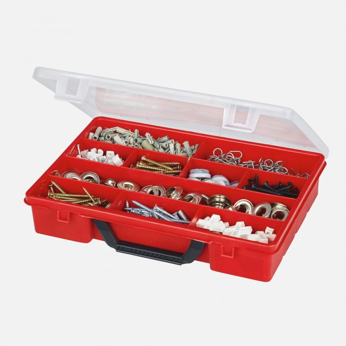 Wisent Organizer 3, 10 BöLümeneli, kırmızı