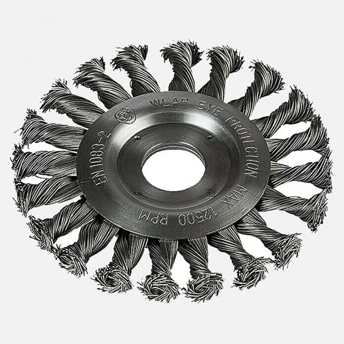 Craftomat Disk Tel Fırça - 115 mm Örgülü