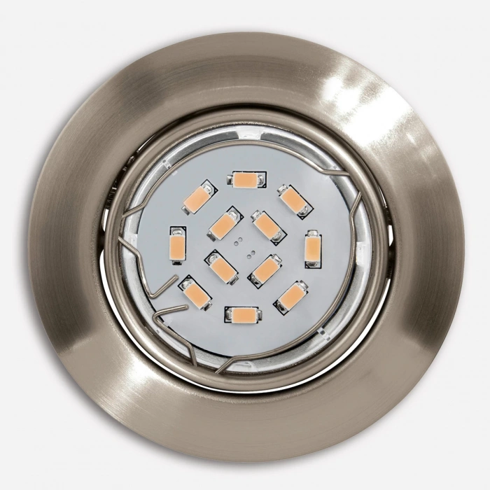 Eglo Peneto 5 W GU10 Duy Yuvarlak Sıvaaltı Spot 1 Adet Nikel