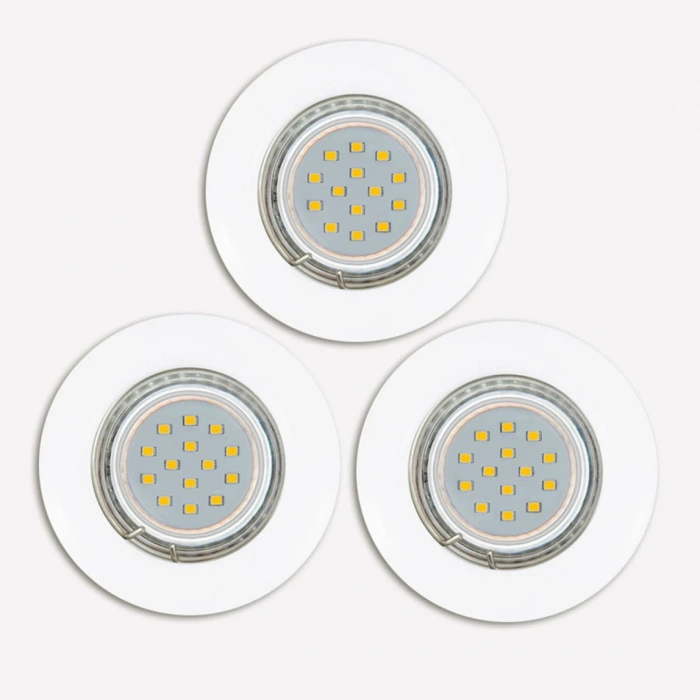 Eglo Peneto 3 W GU10 Duy Yuvarlak Sıvaaltı Spot 1 Adet Beyaz