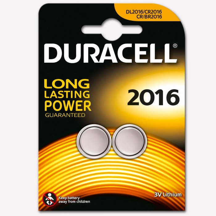 Duracell Düğme Pil 2016 2Li 3Volt