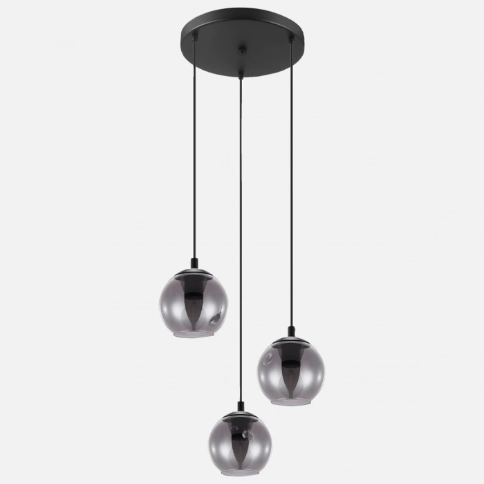 Eglo Ariscani Modern 3lü Cam Yuvarlak Sarkıt Avize