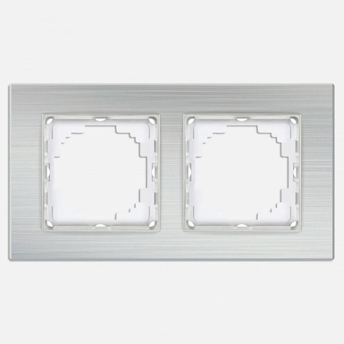 Nilson Gümüş Alüminyum 2li Çerçeve
