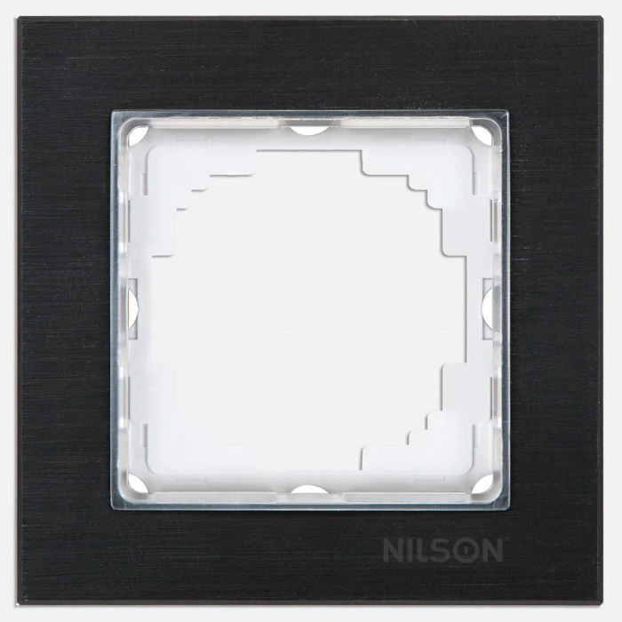 Nilson Siyah Alüminyum Tekli Çerçeve