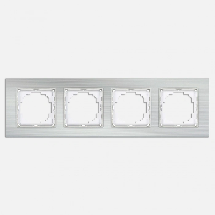 Nilson Gümüş Alüminyum 4lü Çerçeve