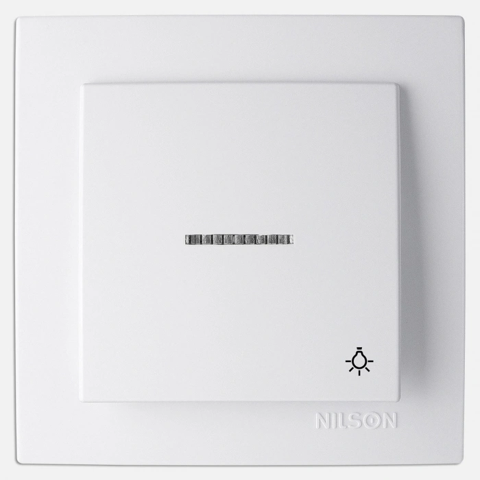 Nilson Eko Touran Beyaz Işıklı Lıght Anahtar