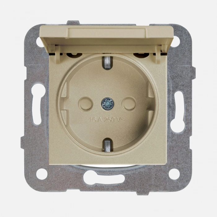 Viko Novella Ant Kapaklı Topraklı Prız Mek