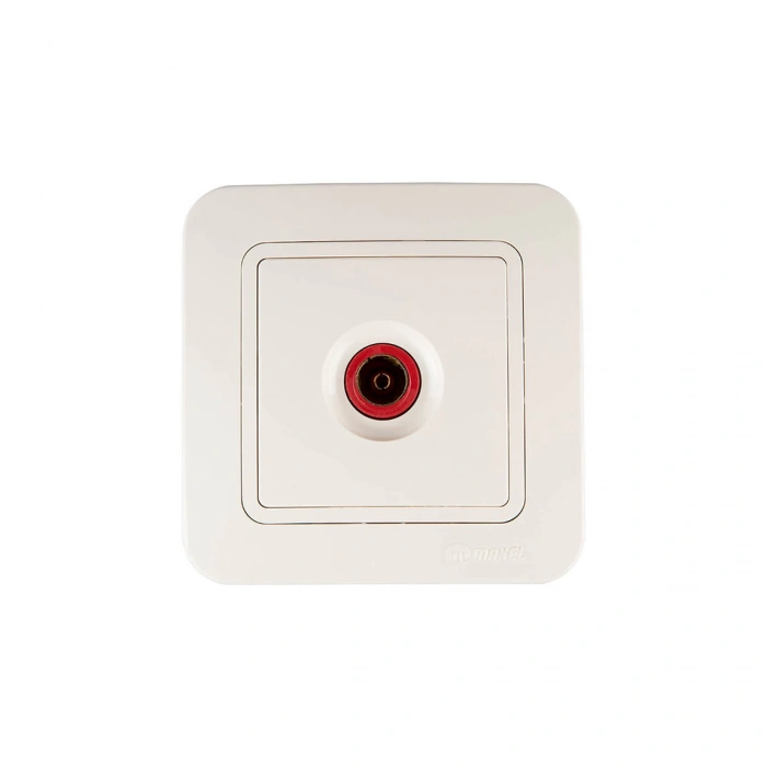 Makel Lillium TV Anten Prizi Geçişli Krem Kordonsuz Serisi