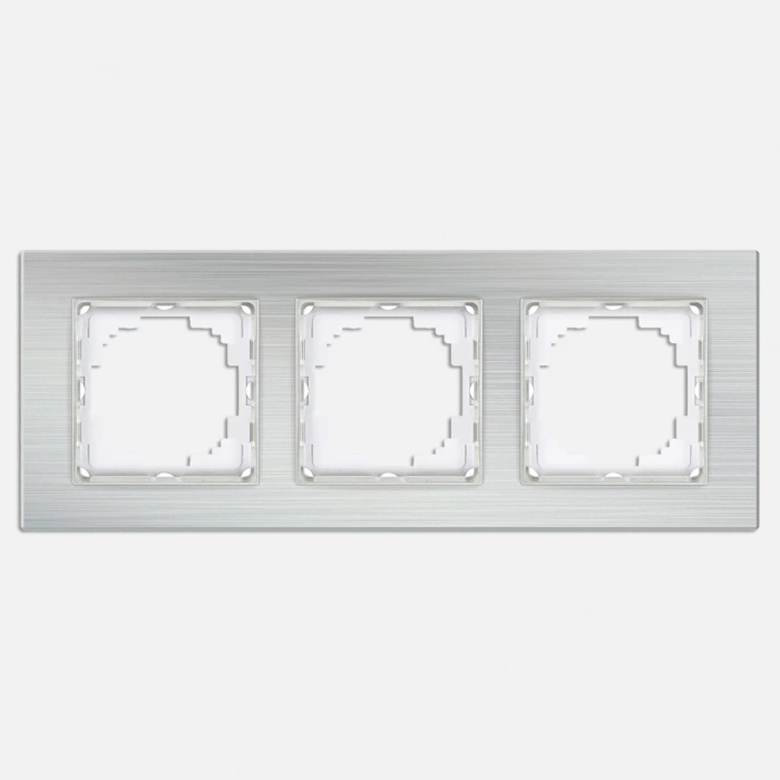 Nilson Gümüş Alüminyum 3lü Çerçeve