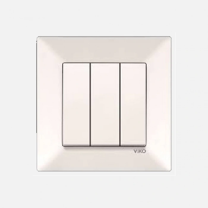 Viko Meridian Krem 3lü Anahtar